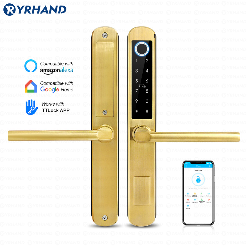 Smart Home Keyestudio - IP66 Gold Stainless steel Sliding Glass