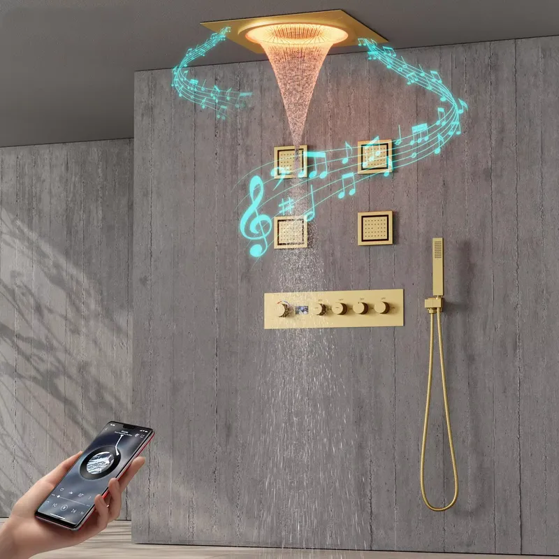 Smart Home - Smart LED Shower Set Bathroom Music