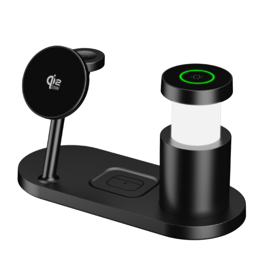 Smart Night Light - 2026 Upgraded 4-in-1 Fast Wireless Charger
