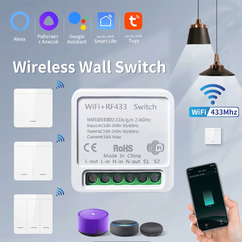 Smart Home Matter - Tuya WiFi Smart Light Switch Smart