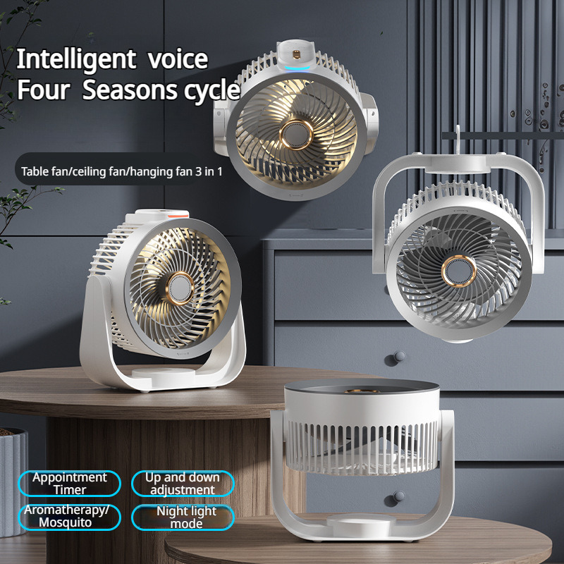 Smart Desk Fan Voice Activated - Smart Night Light recension och pris