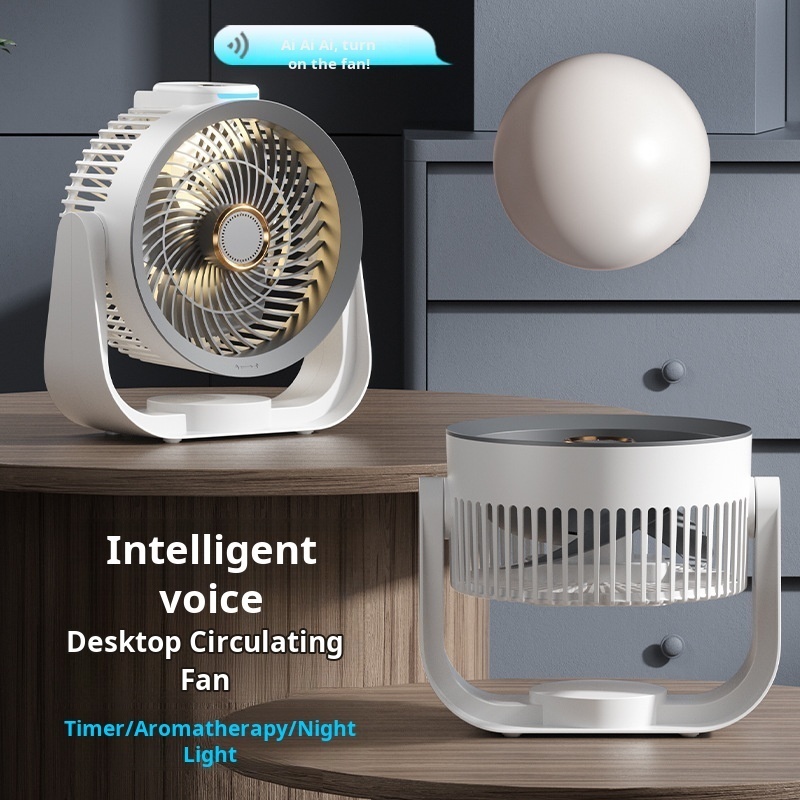 Smart Desk Fan Voice Activated - Smart Night Light recension och pris