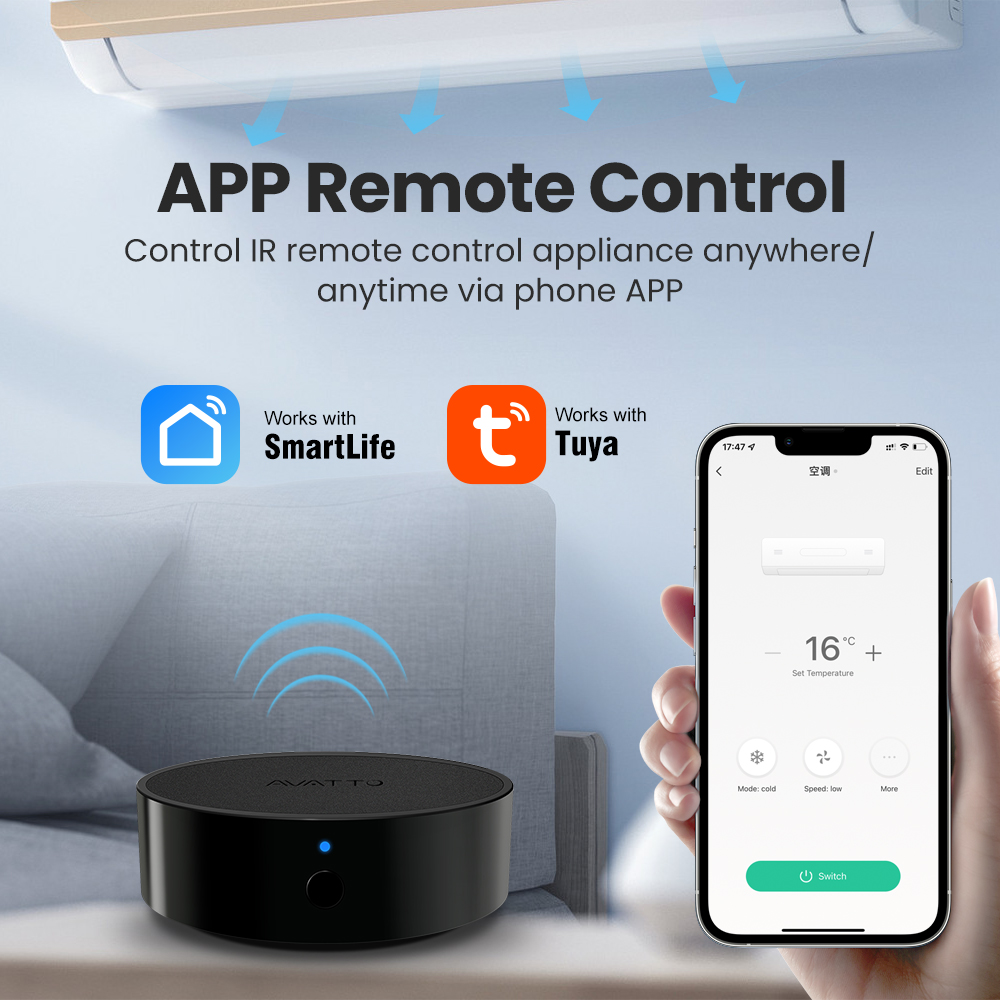 AVATTO Tuya WiFi IR Remote Con - Smart Home Lg recension och pris
