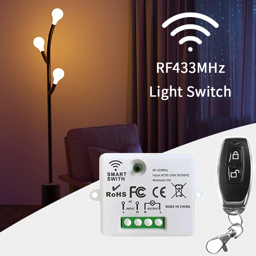 RF 433MHz Wireless Remote Cont - Smart Home Matter recension och pris