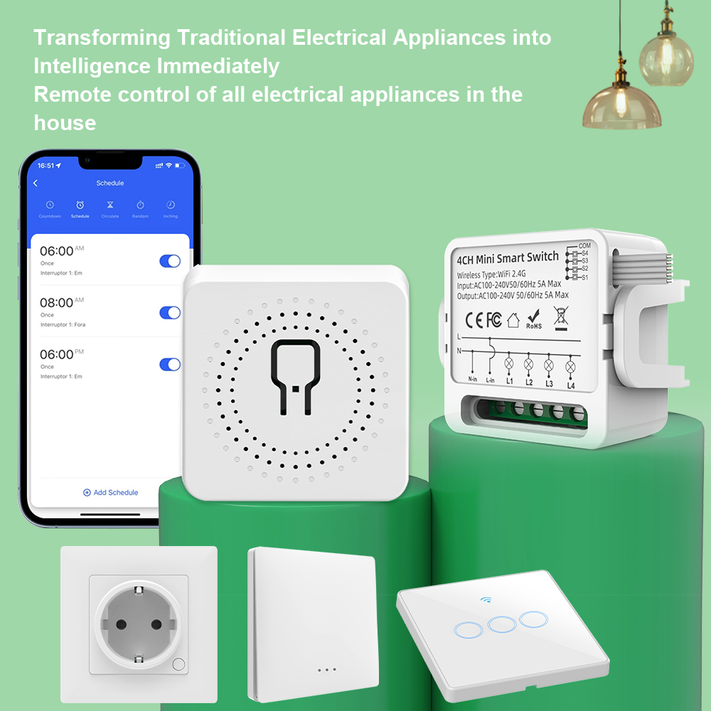 Tuya WiFi Smart Switch 1/2/3/4 - Smart Home Matter recension och pris