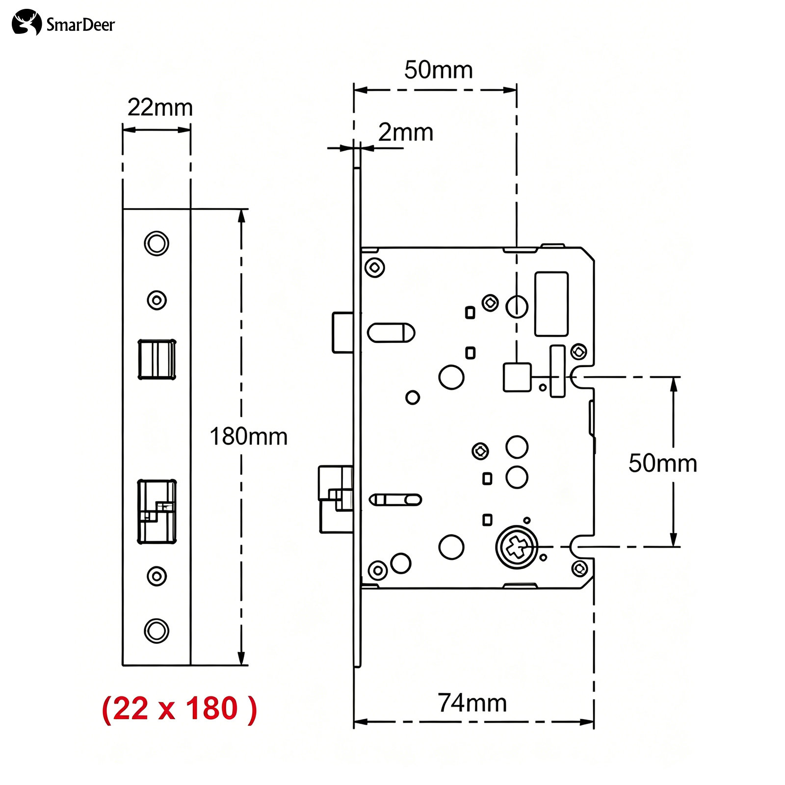 Adaptive Electronic Lock Body  - Smart Home Lock recension och pris