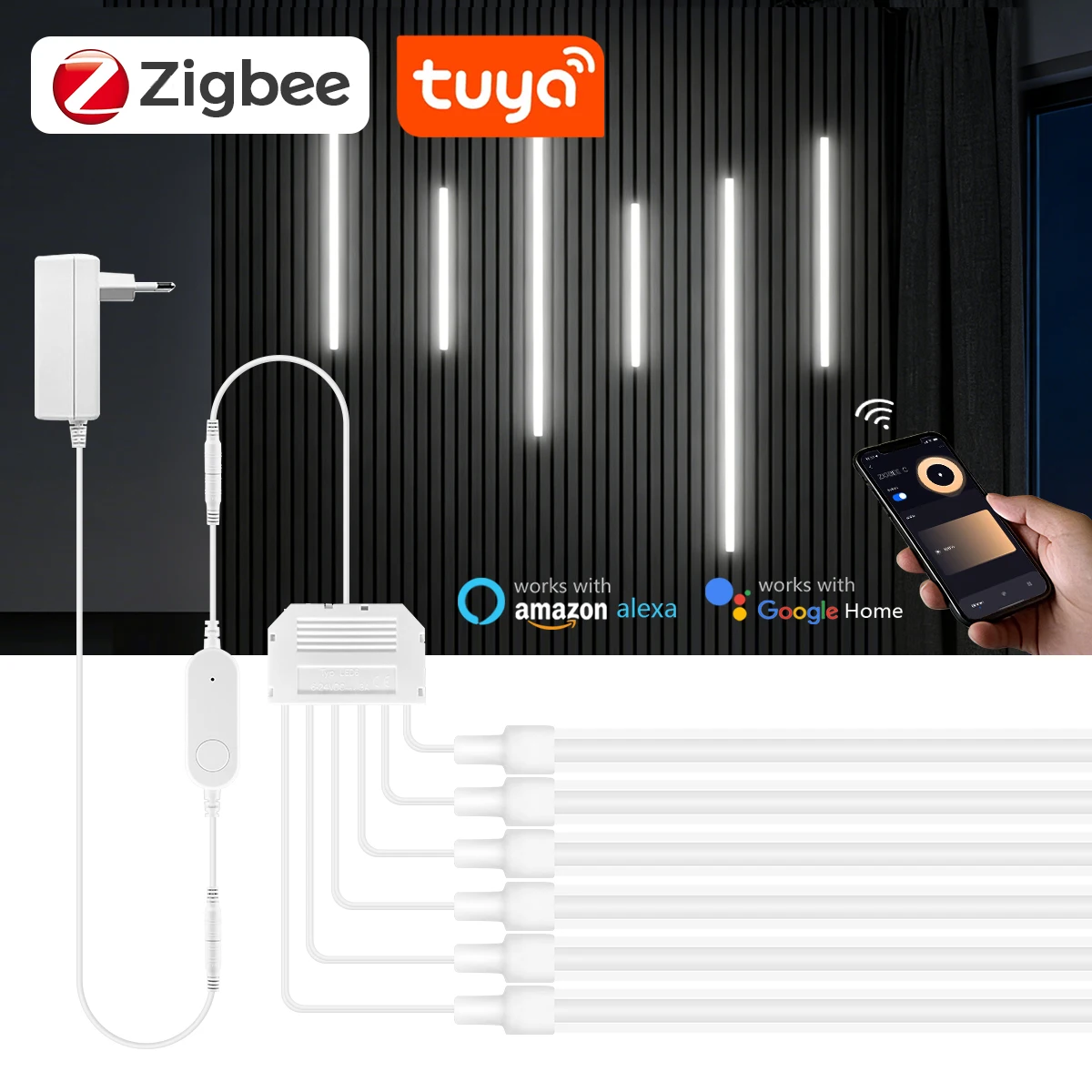 Zigbee Smart Neon COB LED Stri - Smart Home Youtube recension och pris