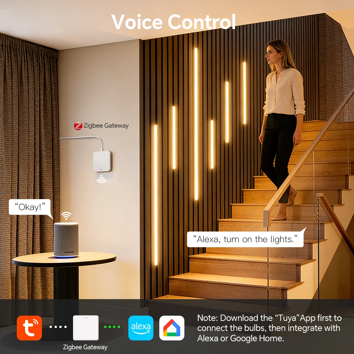 Zigbee Smart Neon COB LED Stri - Smart Home Youtube recension och pris