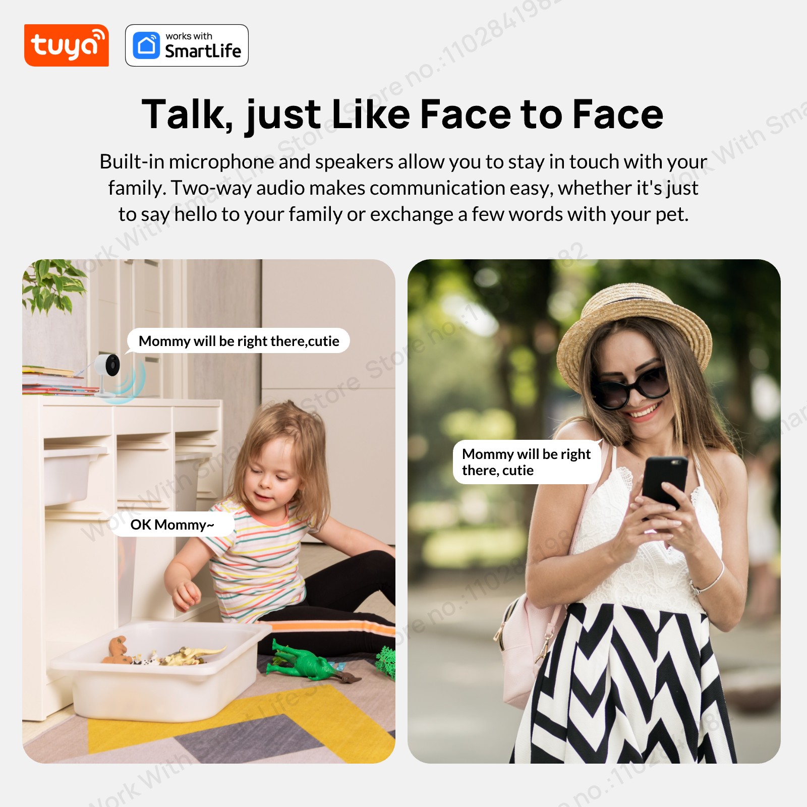 3MP HD Tuya Smart Indoor/Outdo - Smart Elderly Home recension och pris