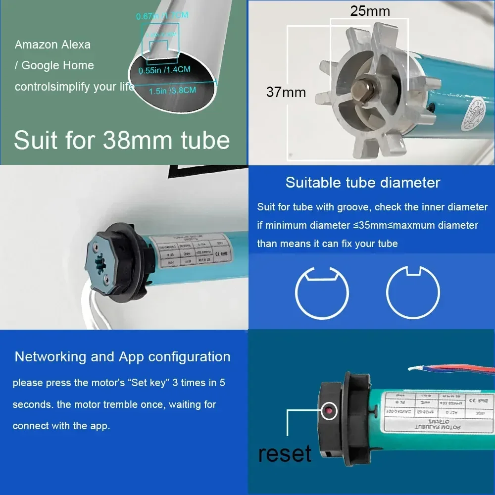 SZMYQ 25mm 2N Tuya Smart Curta - Smart Home Control recension och pris