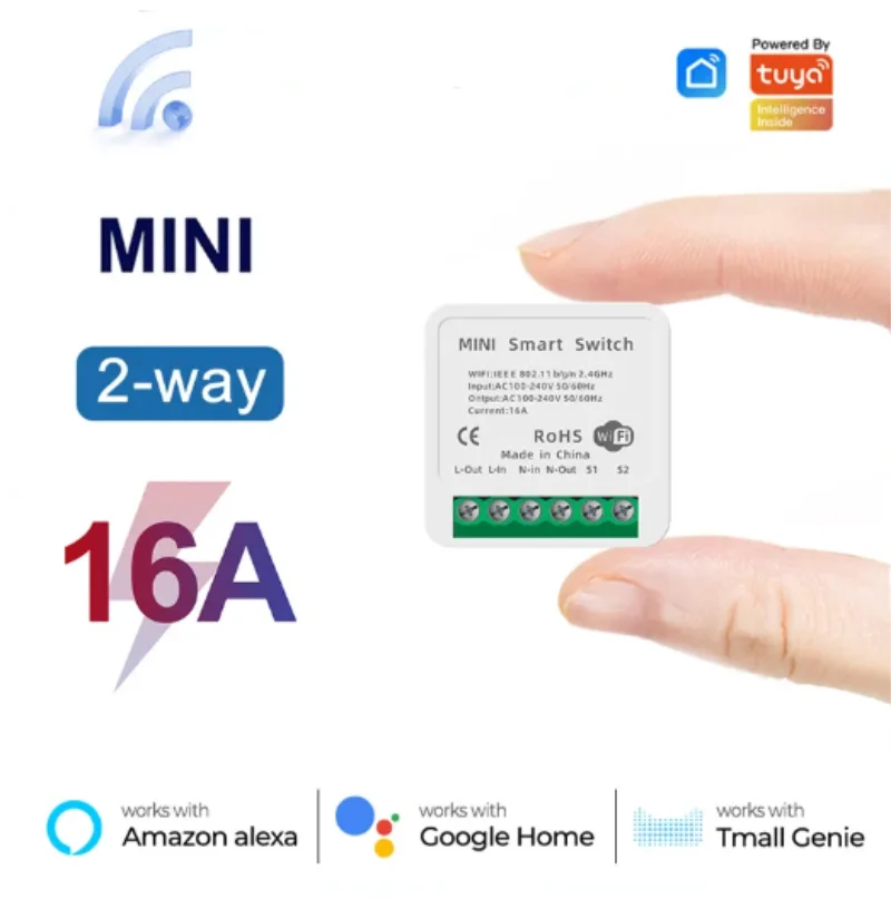 Mini 16A WiFi Switch Smart Lif - Smart Home Miniature recension och pris