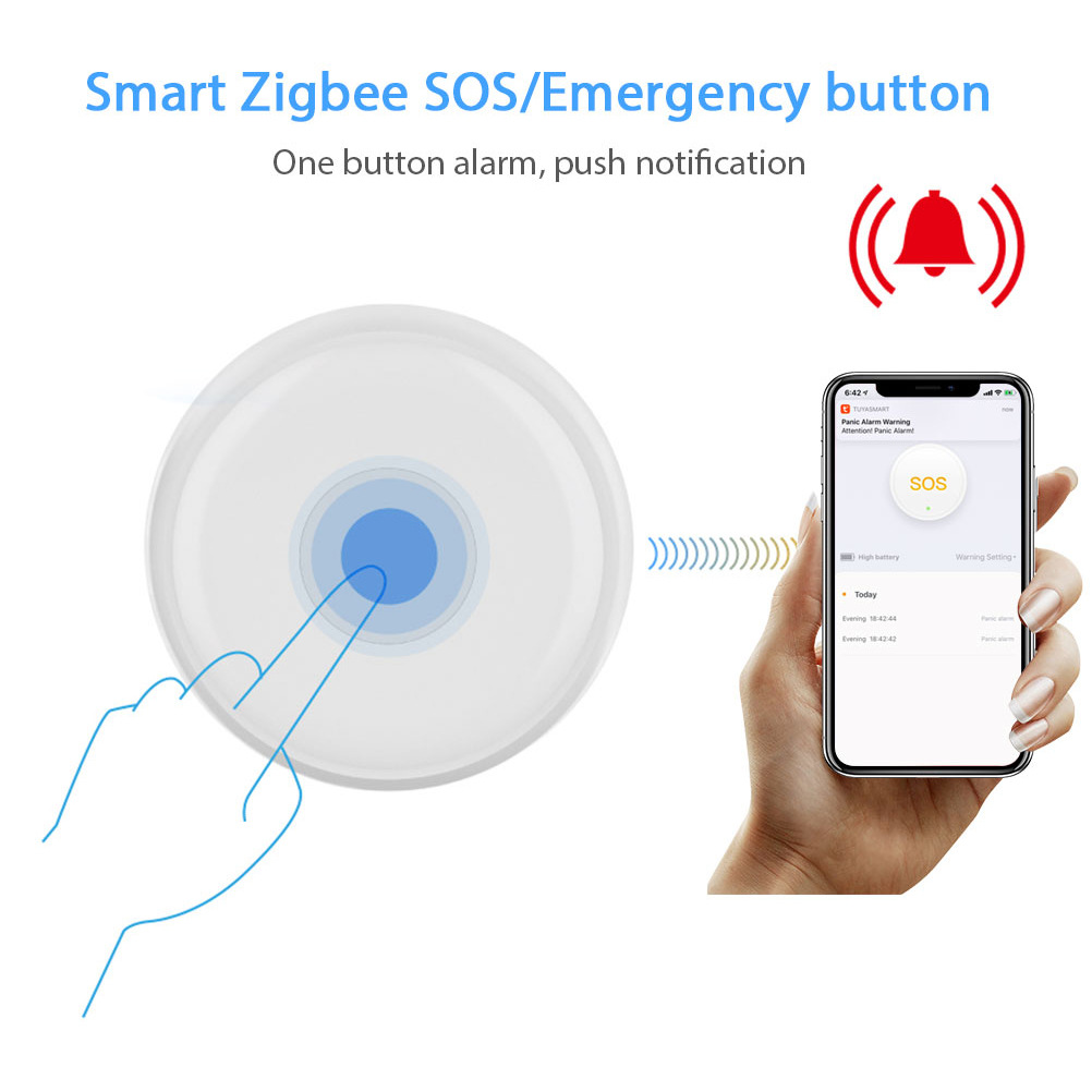 Wireless Panic Button Tuya Old - Smart Elderly Home recension och pris