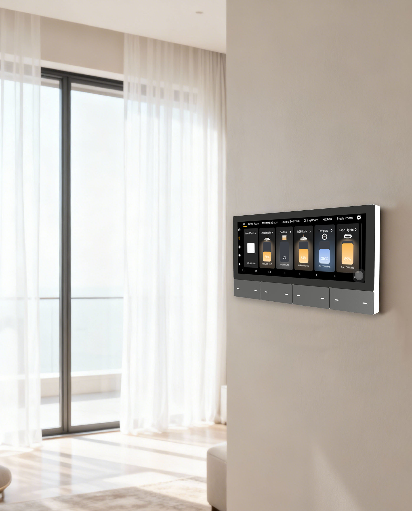 F5 Tuya UK Touch Screen Music  - Smart Home Control recension och pris