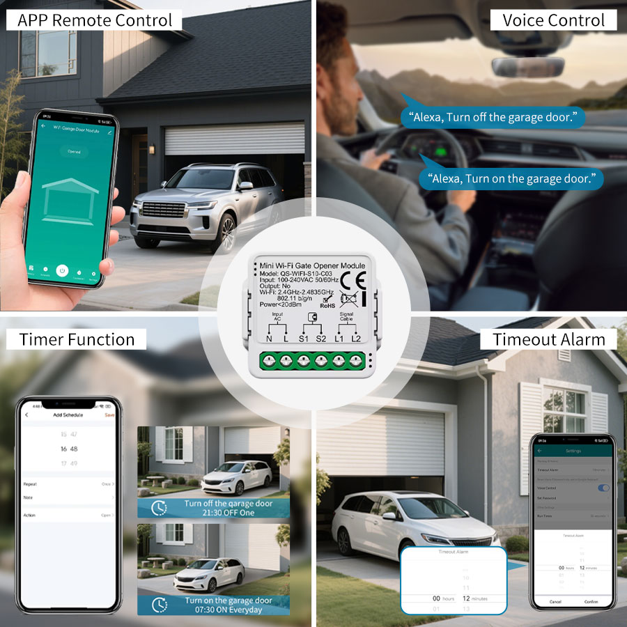 Tuya Smart WiFi or Zigbee Gara - Wireless Door Sensor recension och pris