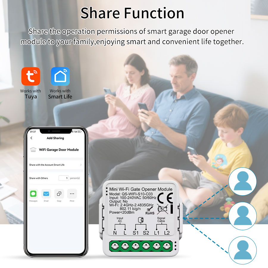 Tuya Smart WiFi or Zigbee Gara - Wireless Door Sensor recension och pris