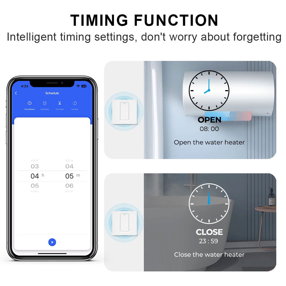 Smart Water Heater Switch/WiFi - Smart Home Matter recension och pris
