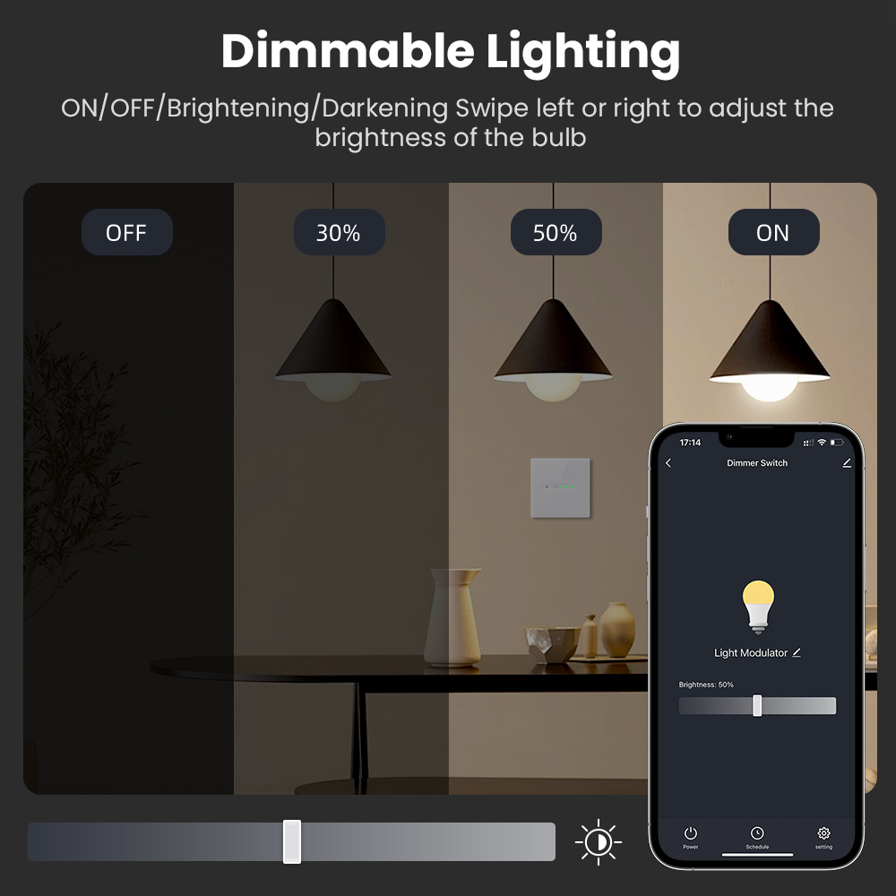 AVATTO WiFi 1/2 Gang Smart Dim - Smart Home Matter recension och pris
