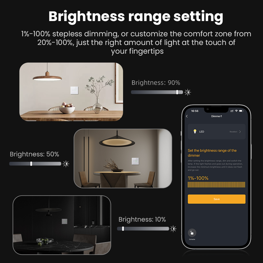 AVATTO WiFi 1/2 Gang Smart Dim - Smart Home Matter recension och pris
