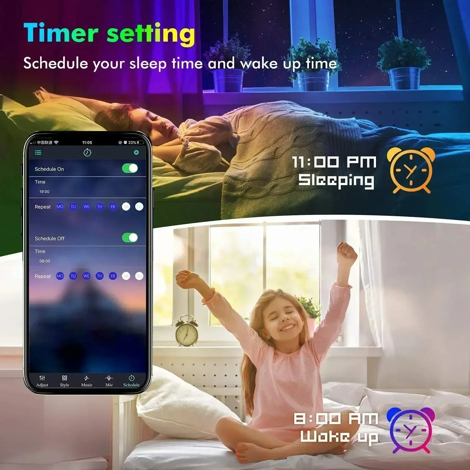 Smart RGB LED Gaming Light Str - Smart Night Light recension och pris