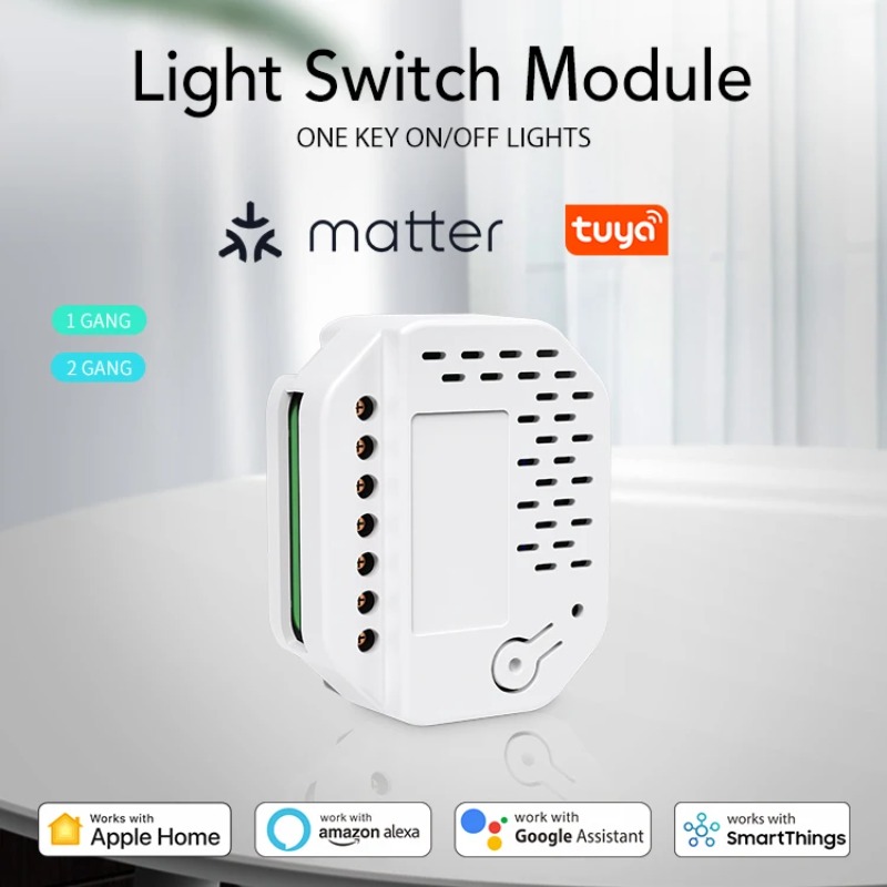 Matter Light Switch Module 2Ga - Smart Home Matter recension och pris
