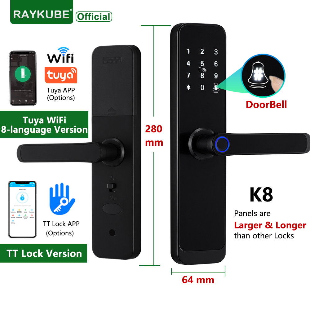 RAYKUBE K8 Smart Door Lock TTl - Smart Home Keyestudio recension och pris
