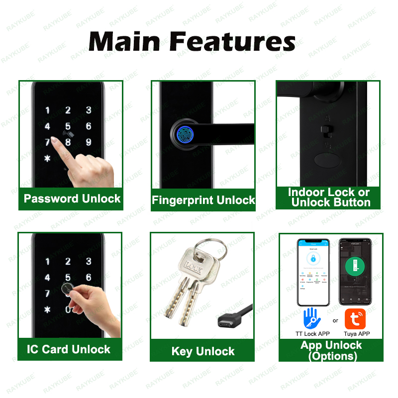 RAYKUBE K8 Smart Door Lock TTl - Smart Home Keyestudio recension och pris