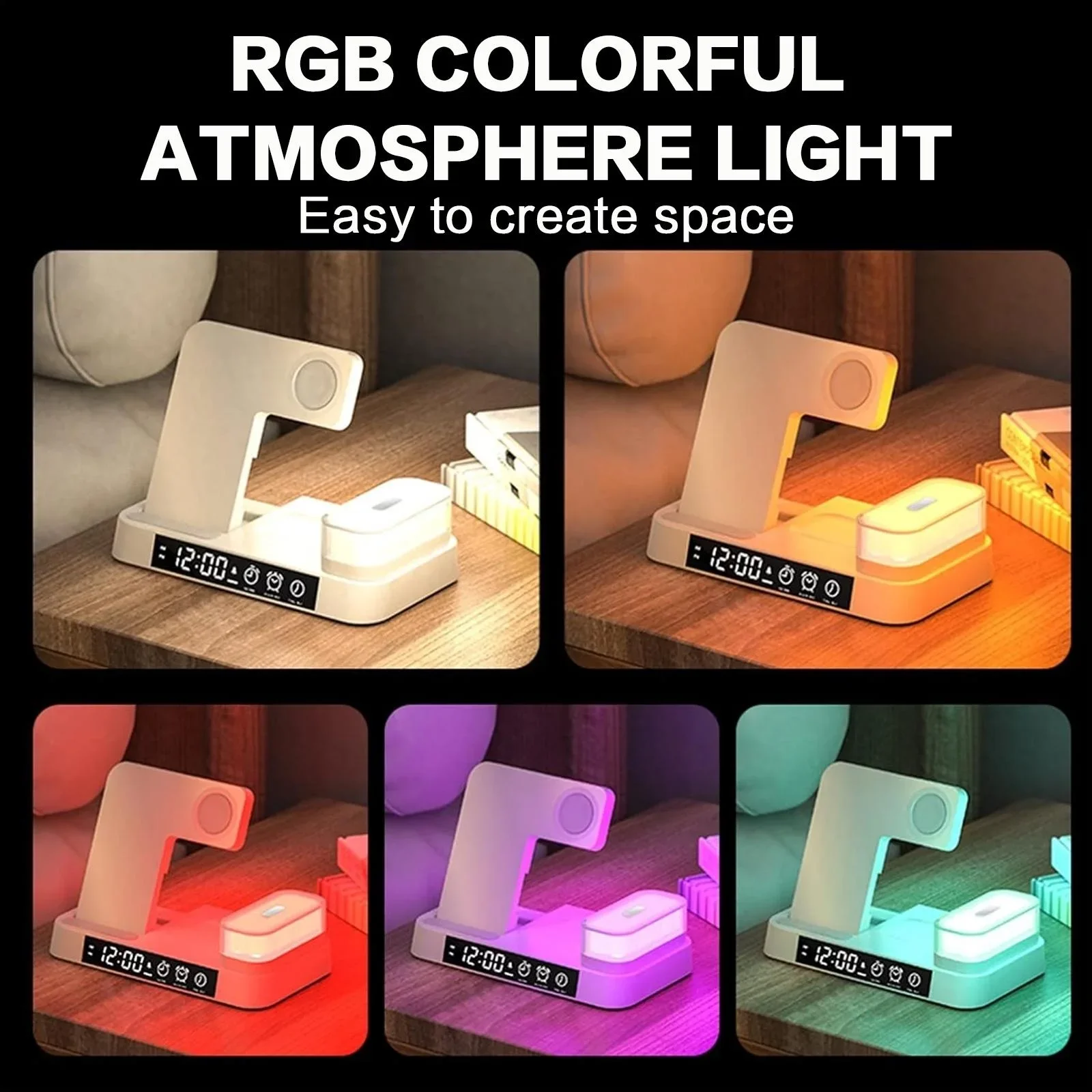 3 In 1 Foldable Wireless Charg - Smart Night Light recension och pris