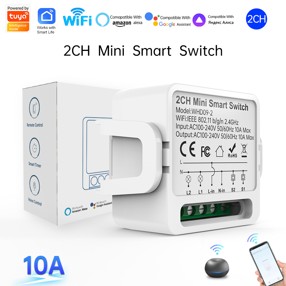 2 Way Tuya Smart Switch 2Gang  - Smart Home Matter recension och pris