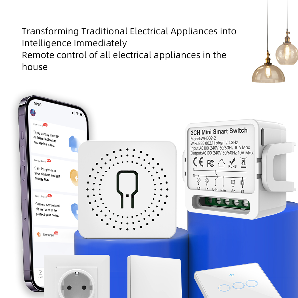 2 Way Tuya Smart Switch 2Gang  - Smart Home Matter recension och pris