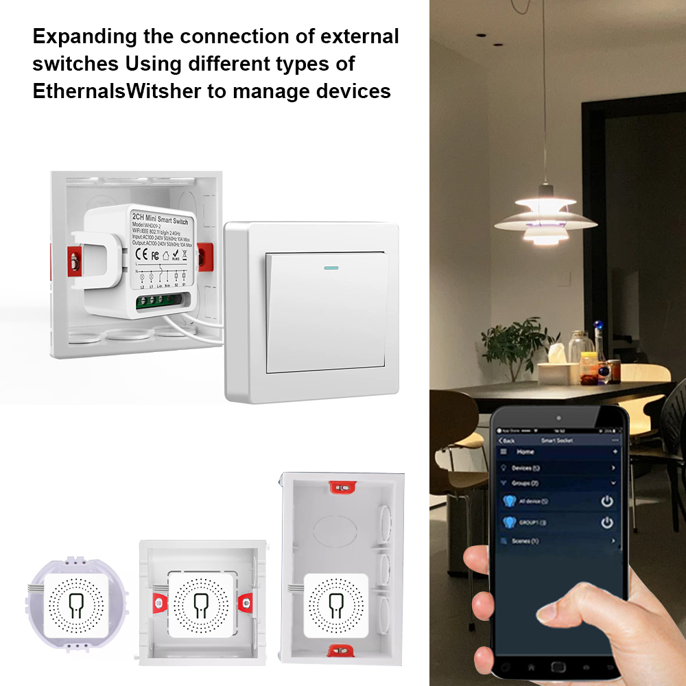 2 Way Tuya Smart Switch 2Gang  - Smart Home Matter recension och pris