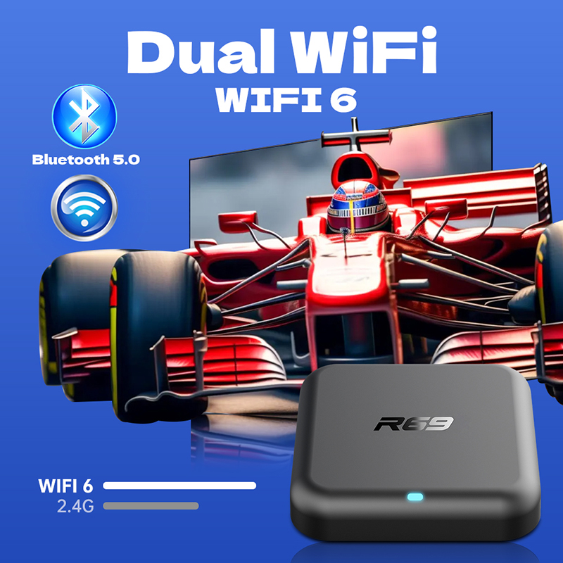 Android 14 TV Box R69-1 Dual W - Smart Home Youtube recension och pris
