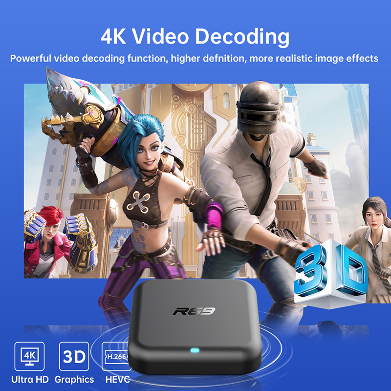 Android 14 TV Box R69-1 Dual W - Smart Home Youtube recension och pris