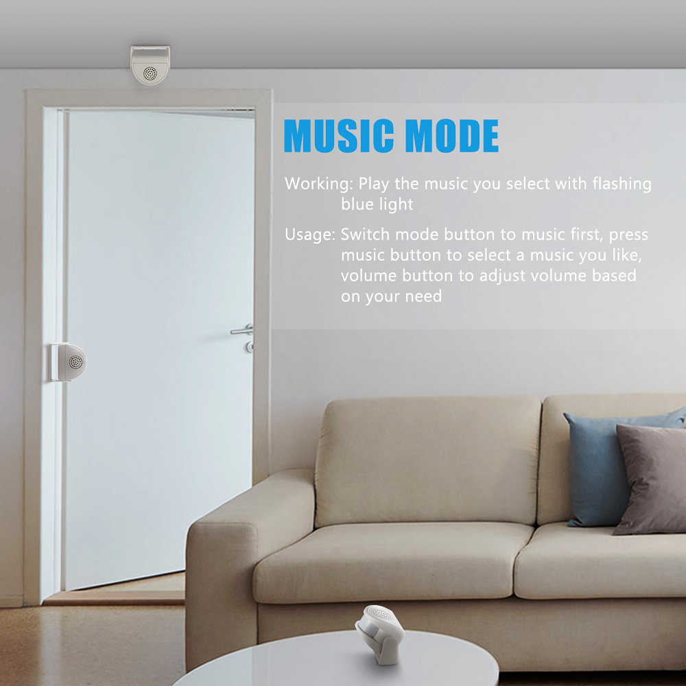 32 Songs Welcome Infrared Chim - Wireless Door Sensor recension och pris