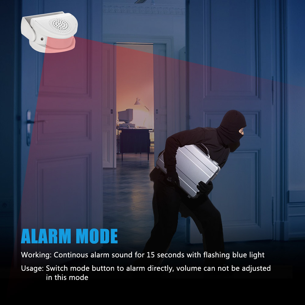 32 Songs Welcome Infrared Chim - Wireless Door Sensor recension och pris