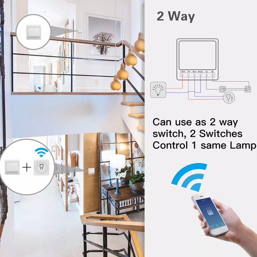 2 Way Mini DIY Smart Switch Tu - Smart Home Miniature recension och pris