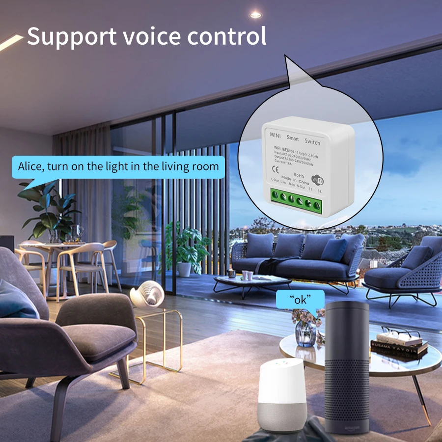 2 Way Mini DIY Smart Switch Tu - Smart Home Miniature recension och pris