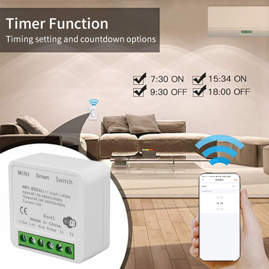 2 Way Mini DIY Smart Switch Tu - Smart Home Miniature recension och pris