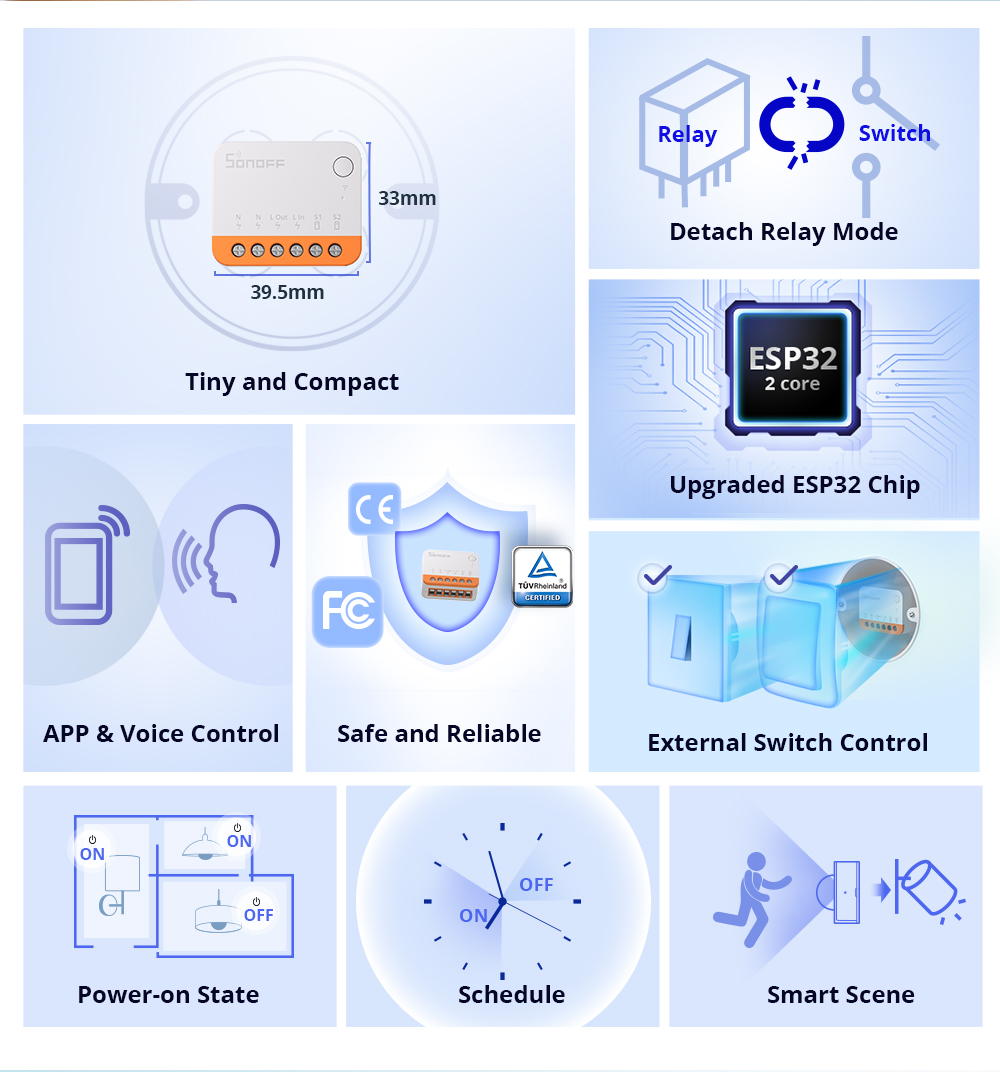 Sonoff Mini R4 Extreme Wifi Sm - Smart Home Matter recension och pris