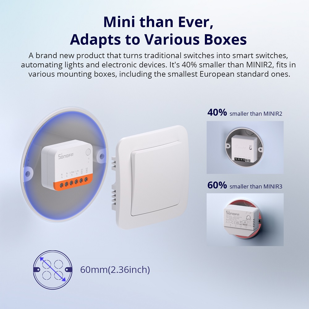 Sonoff Mini R4 Extreme Wifi Sm - Smart Home Matter recension och pris